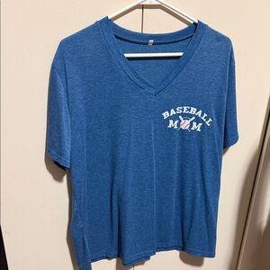 Blue Baseball Mom shirt